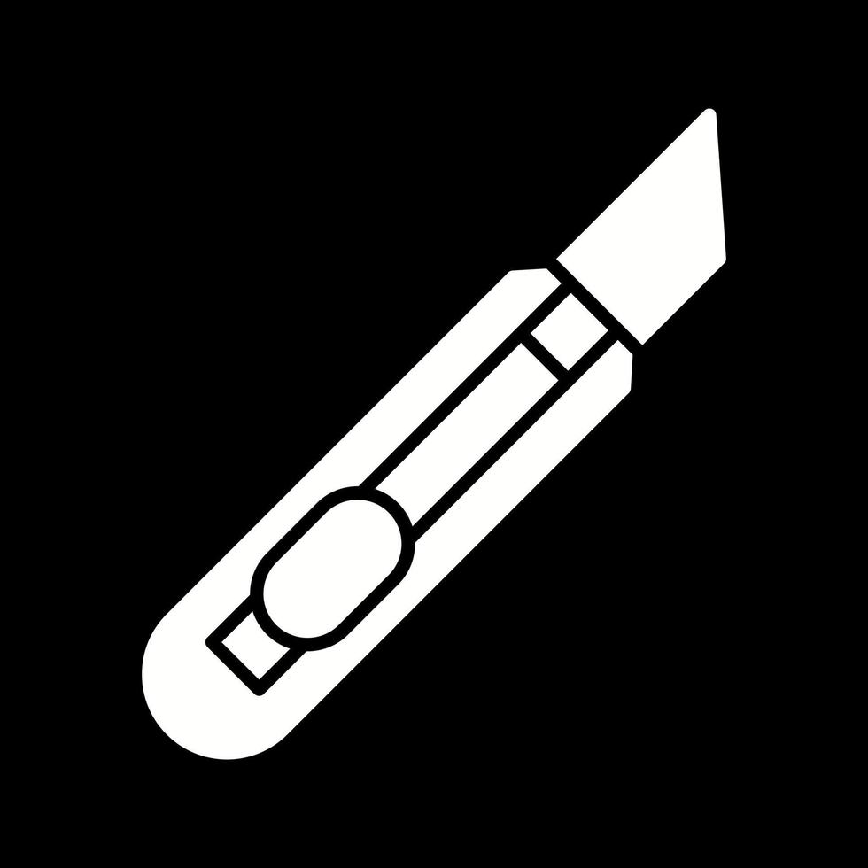 icono de vector de cuchillo de papelería