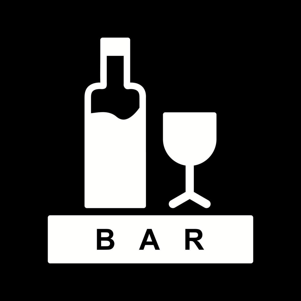 Unique Bar Sign Vector Icon