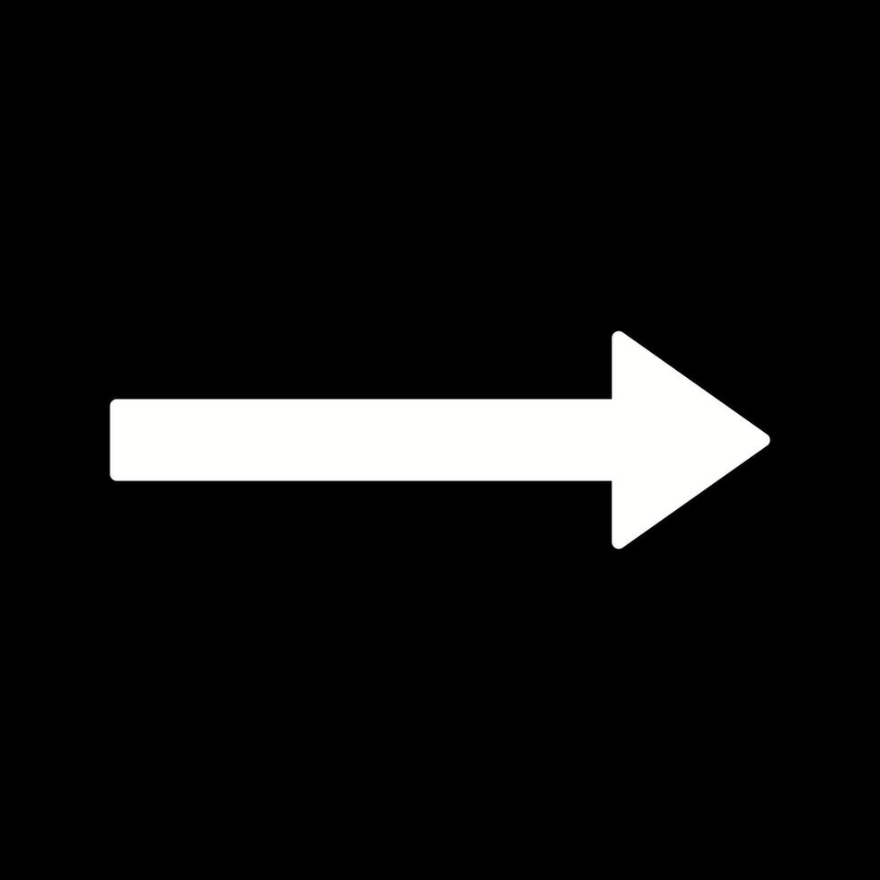 Unique Right Arrow Vector Icon