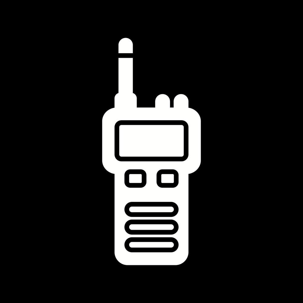 icono de vector de walki talkie