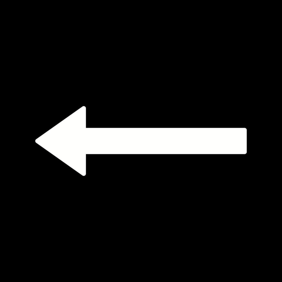 Unique Left Arrow Vector Icon