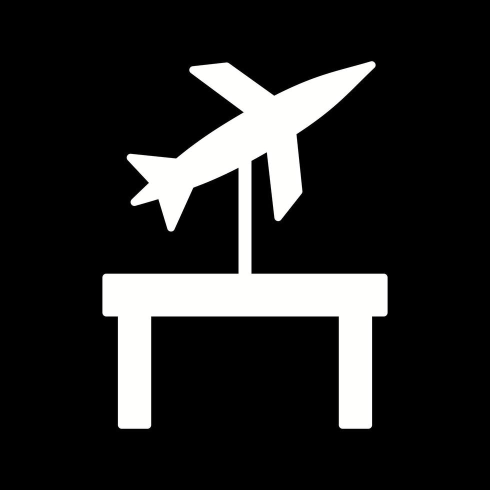 icono de vector de exhibición de jet