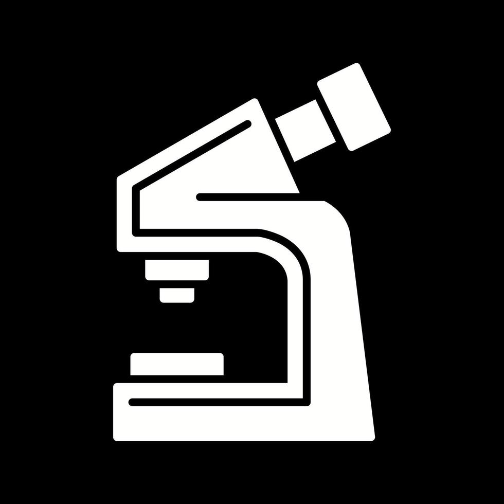 icono de vector de microscopio