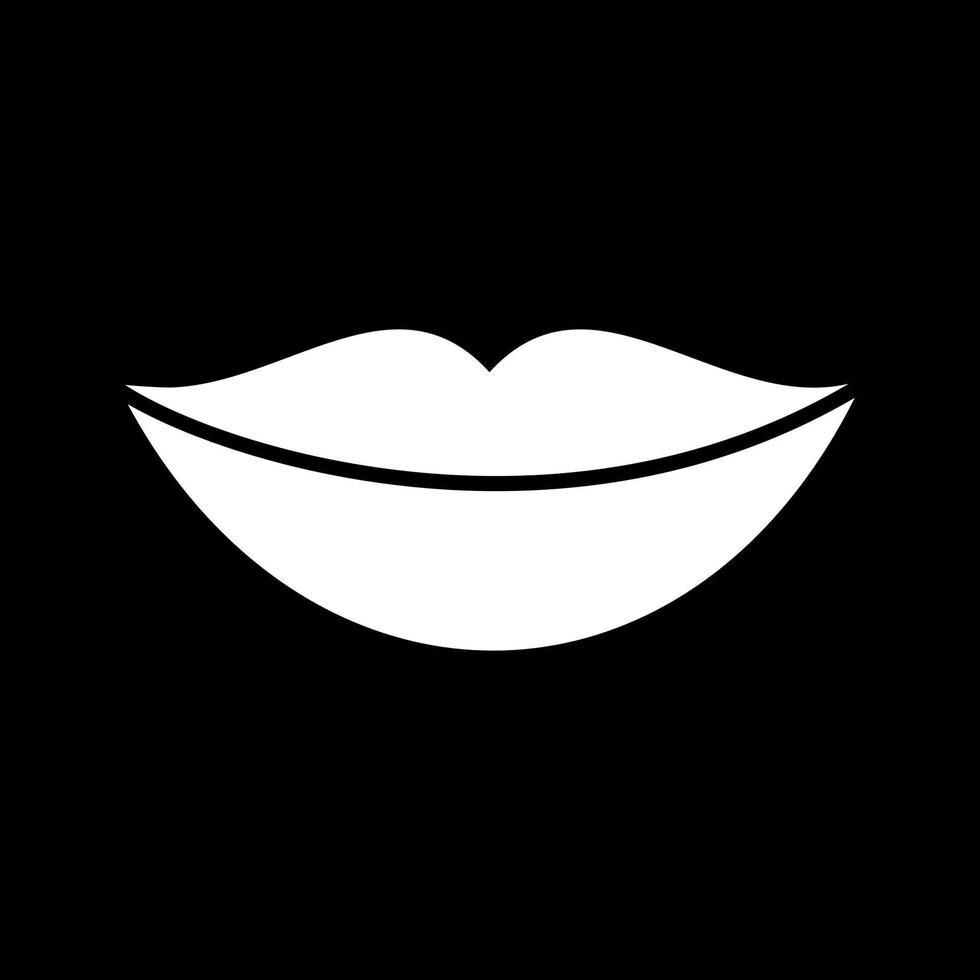 icono de vector de labios