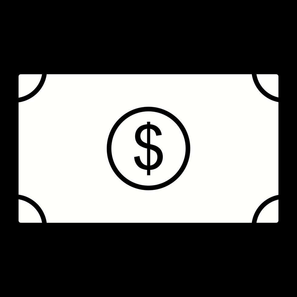 icono de vector de dólar