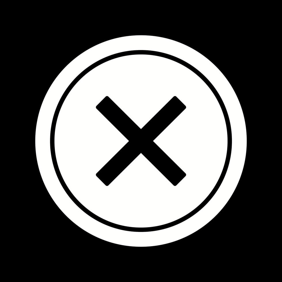 Do Not Cross Vector Icon