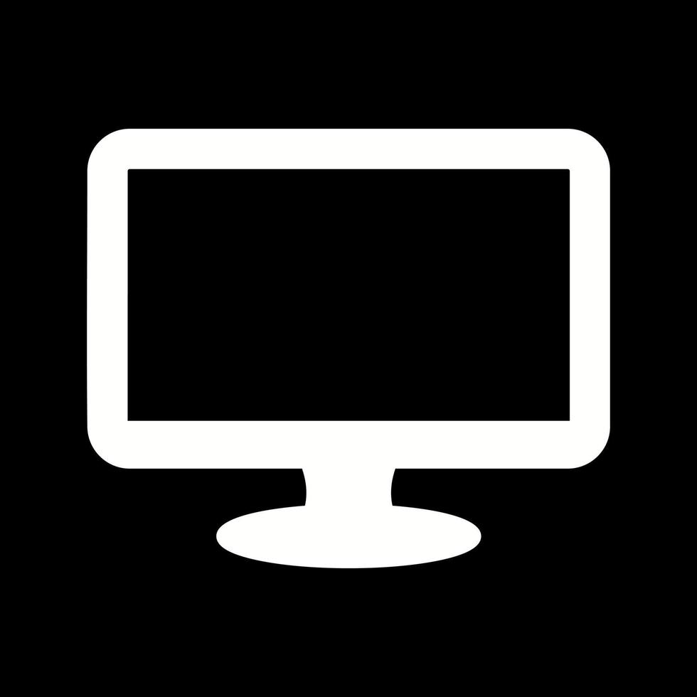 monitor de icono de vector