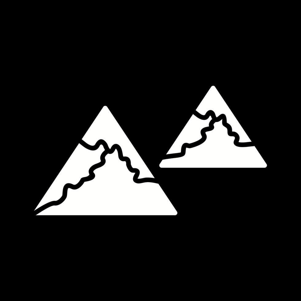 Unique Mountains Vector Icon