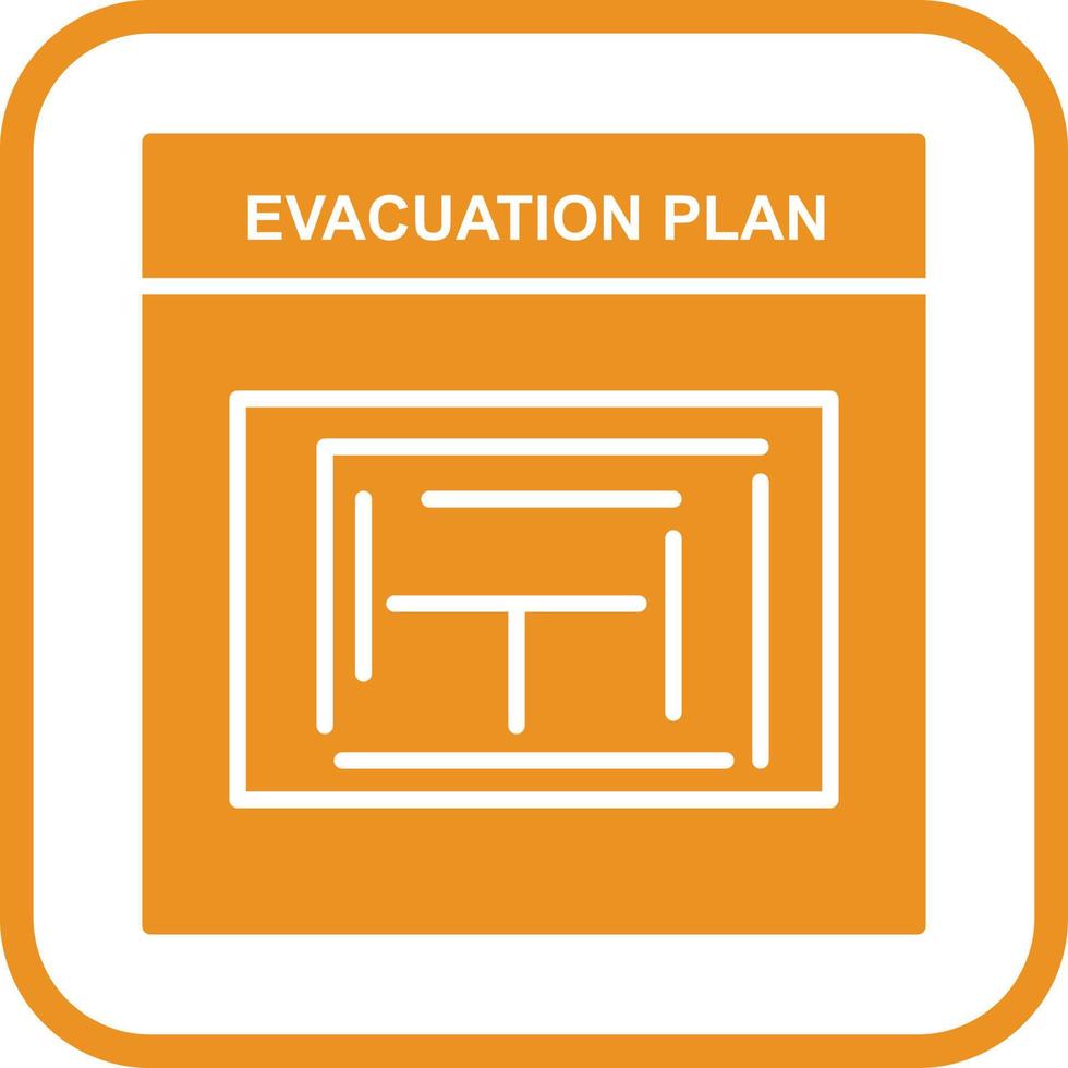 Evacuation Plan Vector Icon