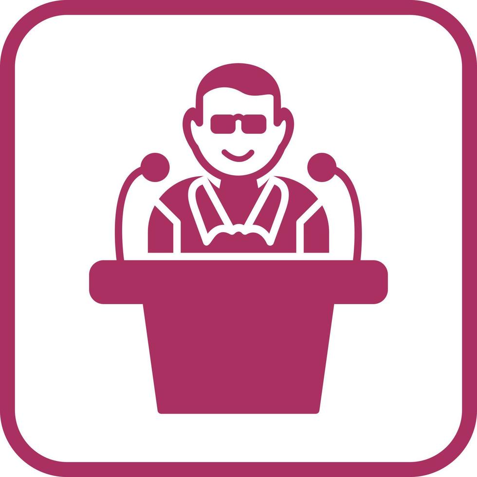 Unique Lecture Vector Icon