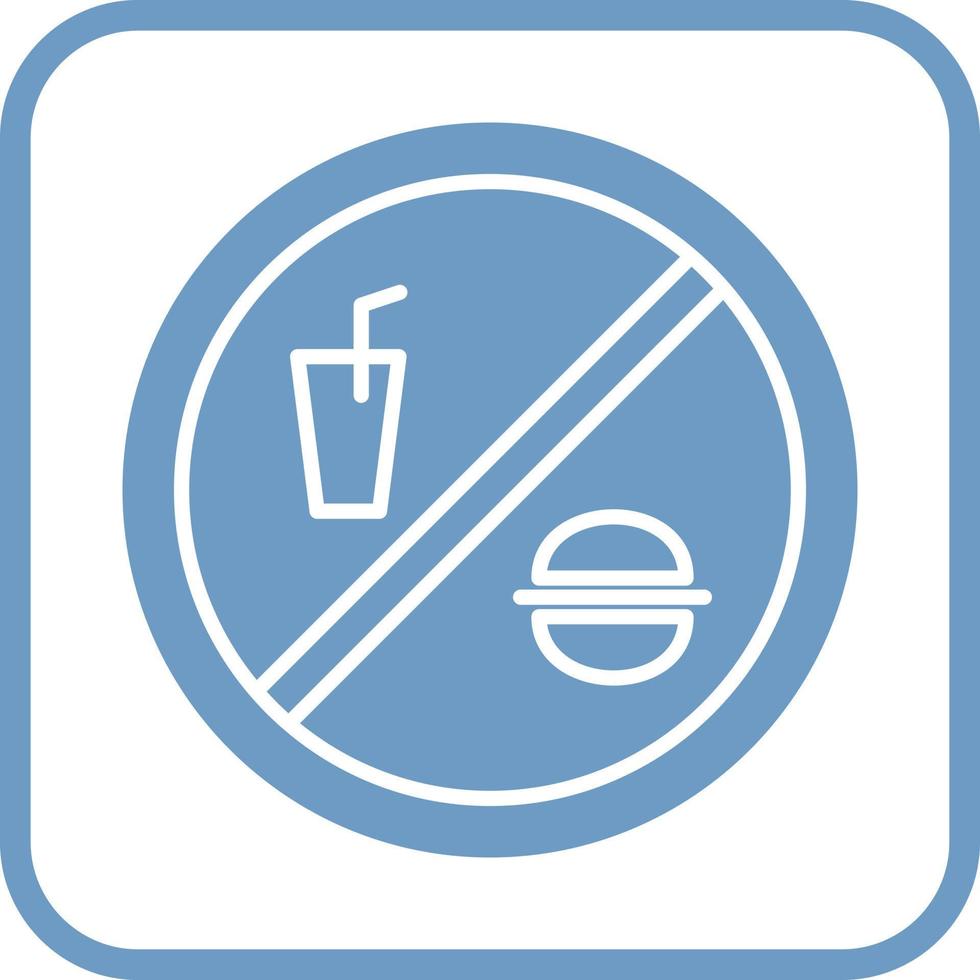 No Food or Drinks Vector Icon