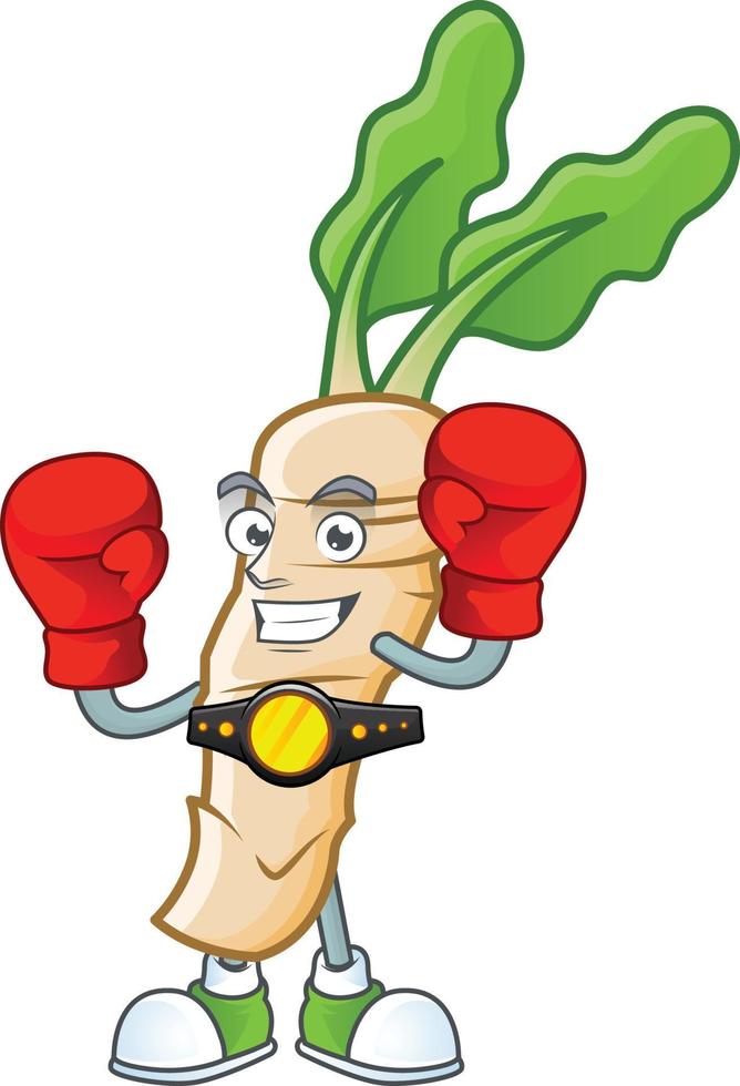 Horseradish cartoon character style vector