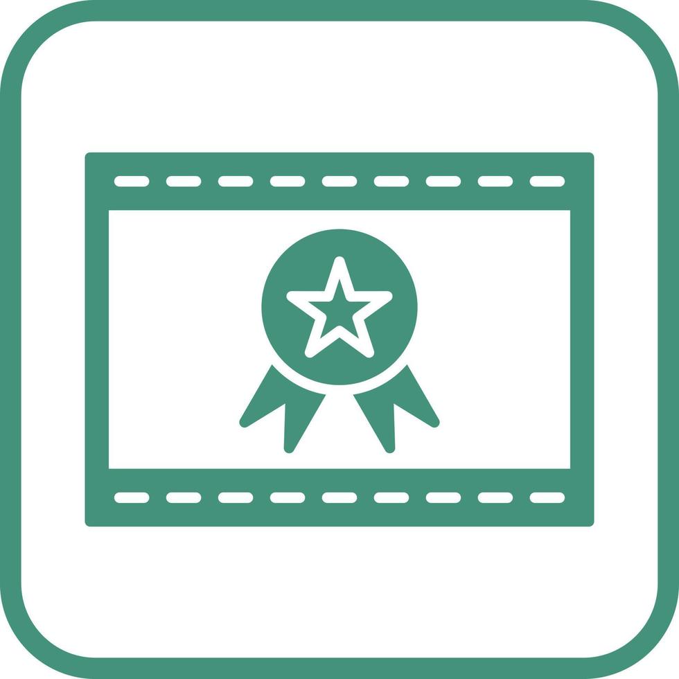 Unique Web Award Vector Icon