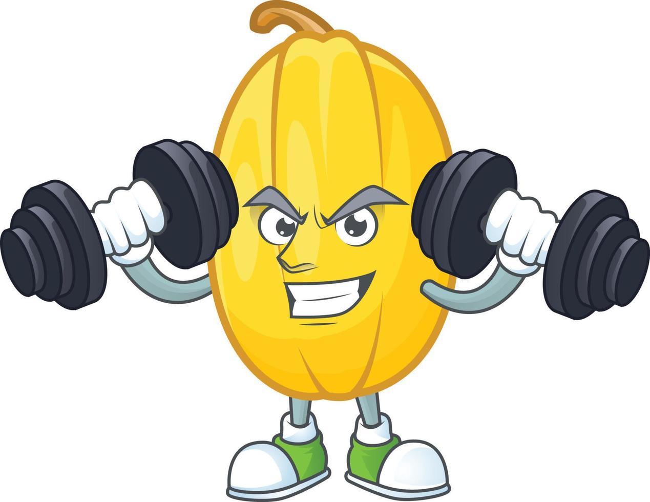 Spaghetti squash cartoon character style vector