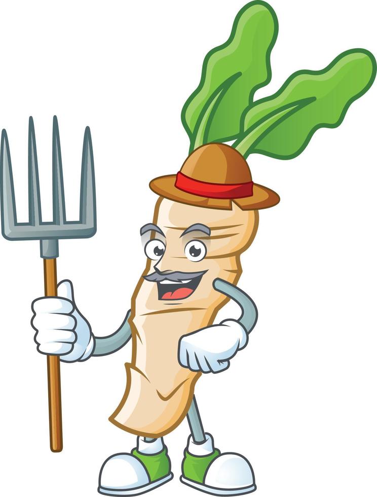 Horseradish cartoon character style vector