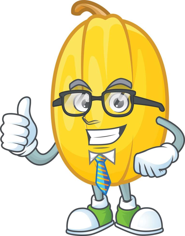 Spaghetti squash cartoon character style vector