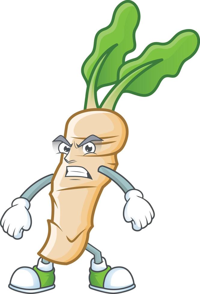 Horseradish cartoon character style vector
