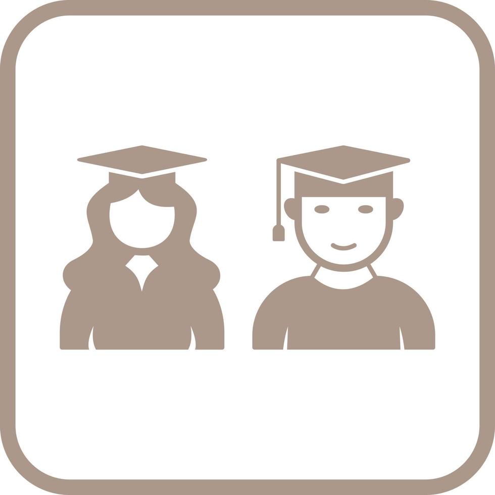 Unique Graduates Vector Icon