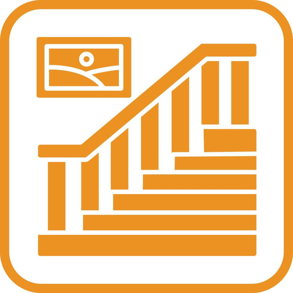 icono de vector de escalera