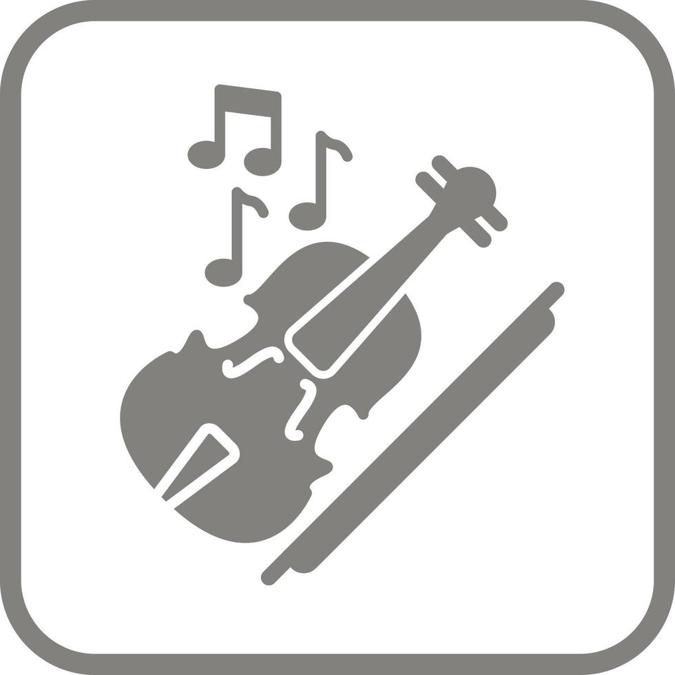 icono de vector de violín