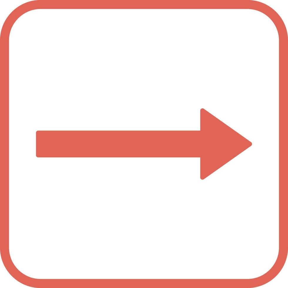 Unique Right Arrow Vector Icon