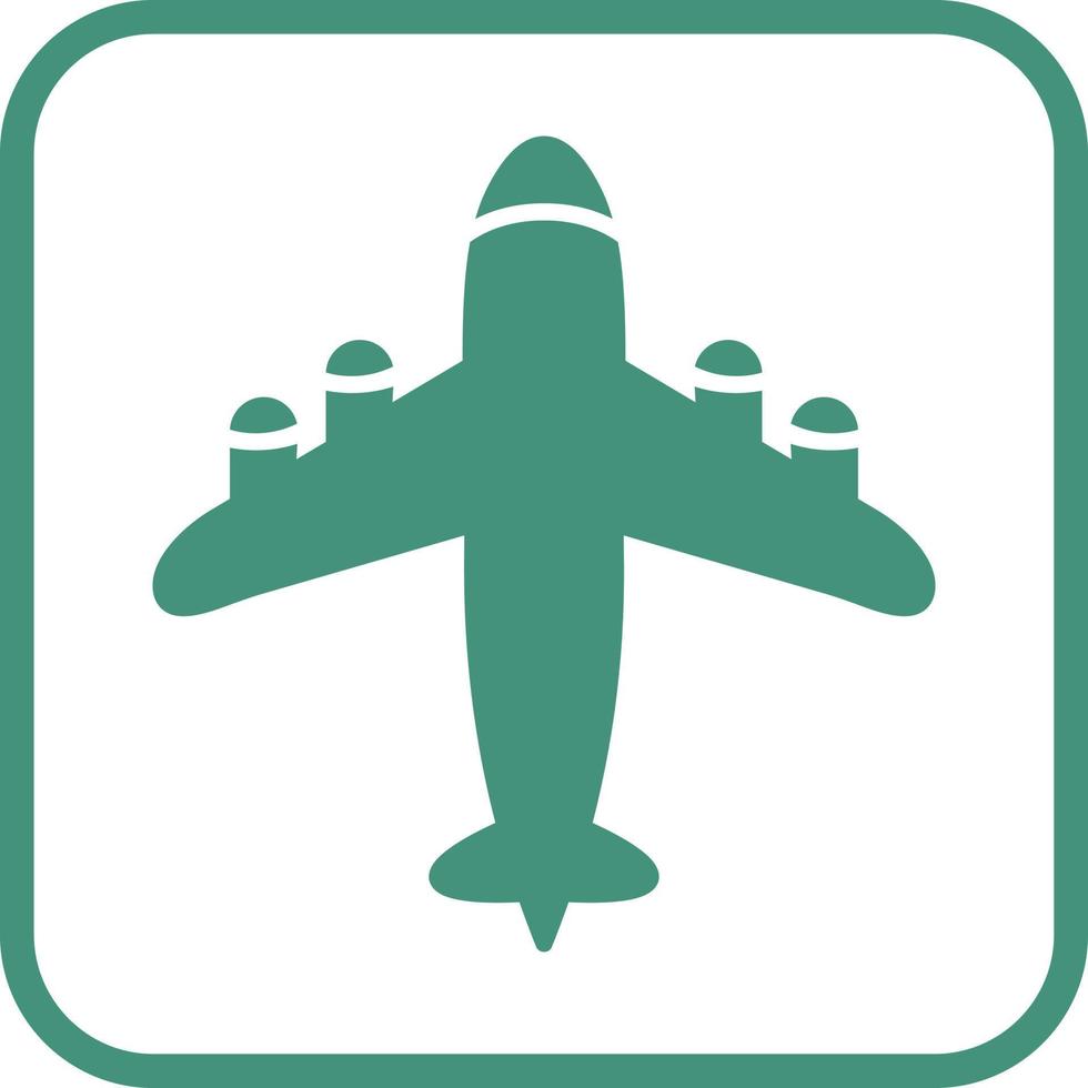 Flying Airplane Vector Icon