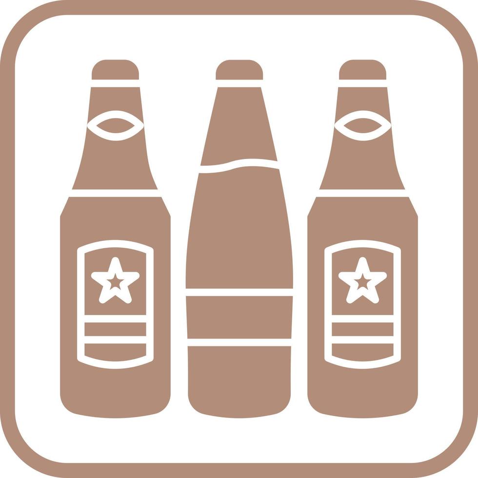 icono de vector de botellas de cerveza