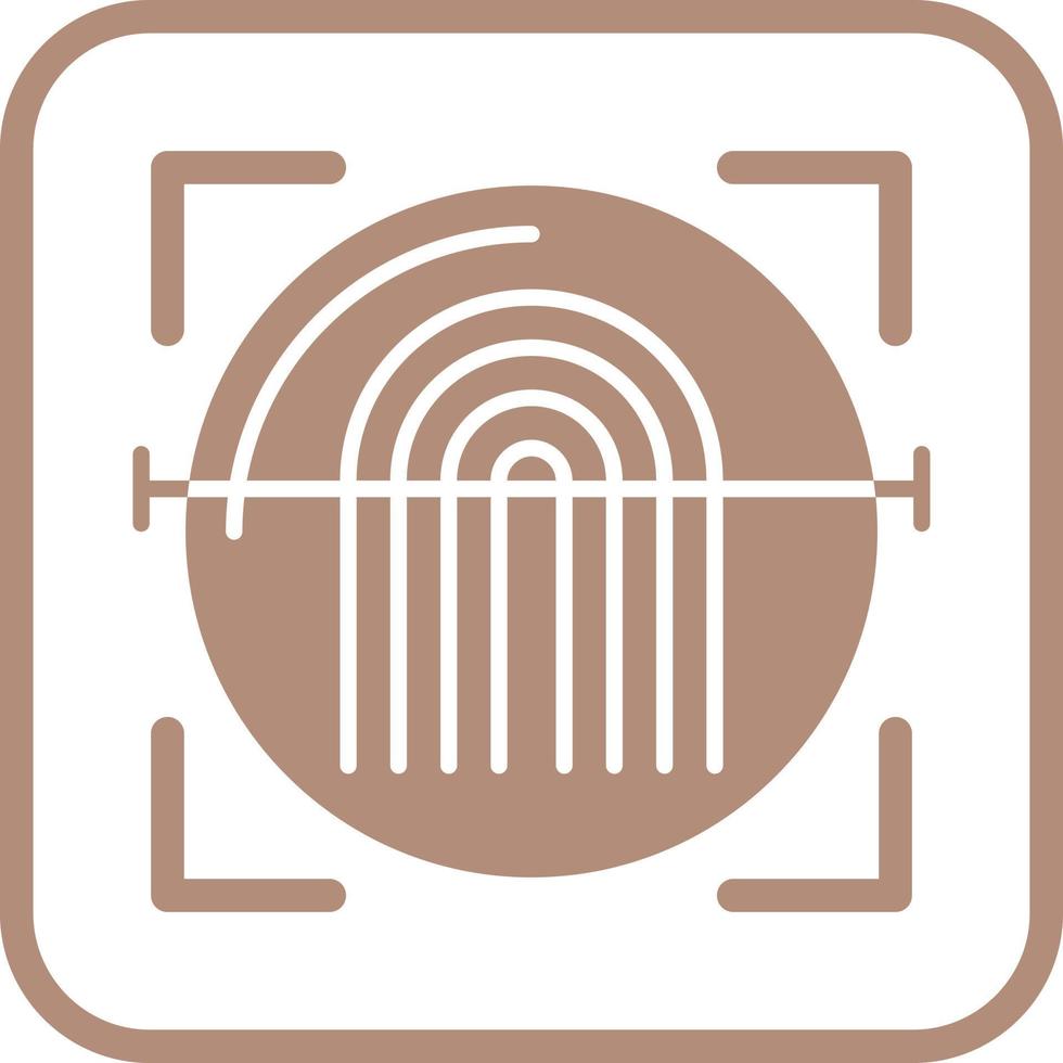 Fingerprint Scanner Vector Icon