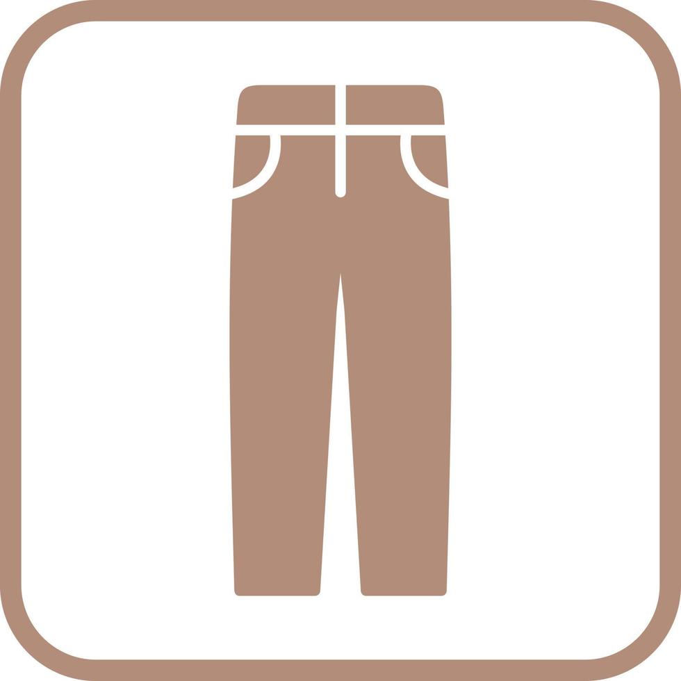 icono de vector de pantalones de hombre