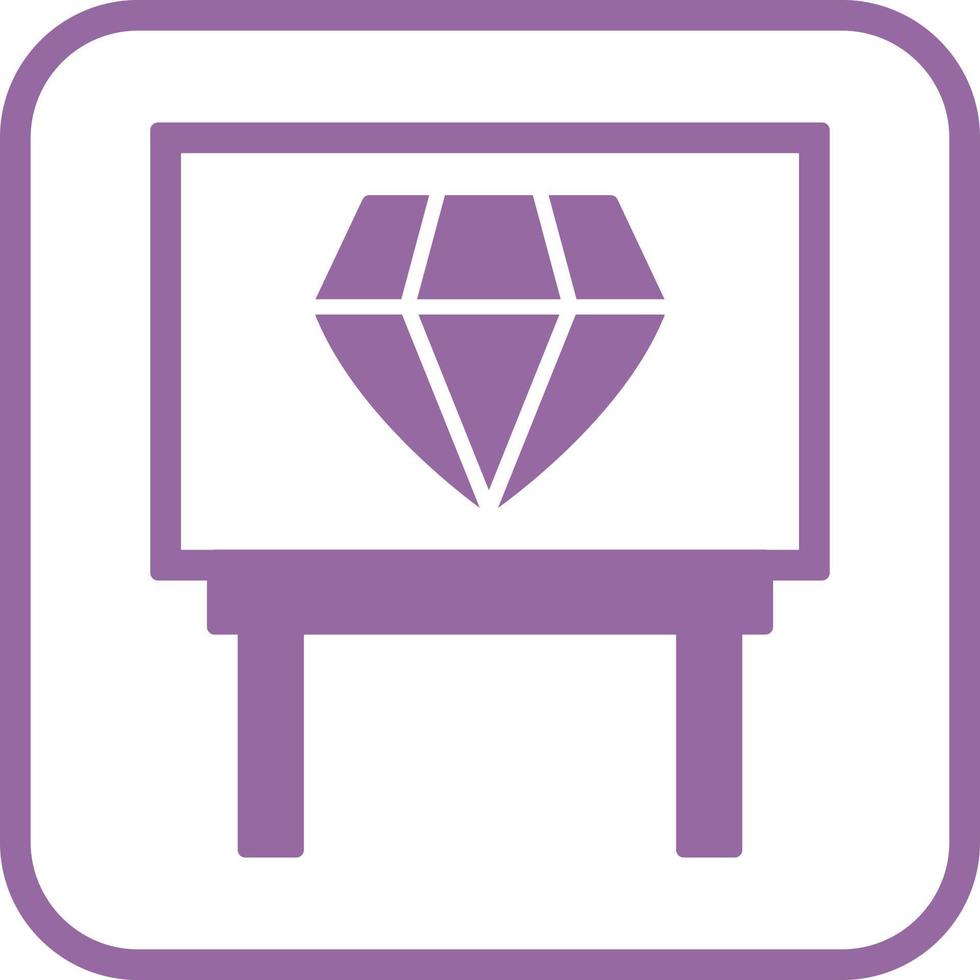 Diamond Exhibit Vector Icon