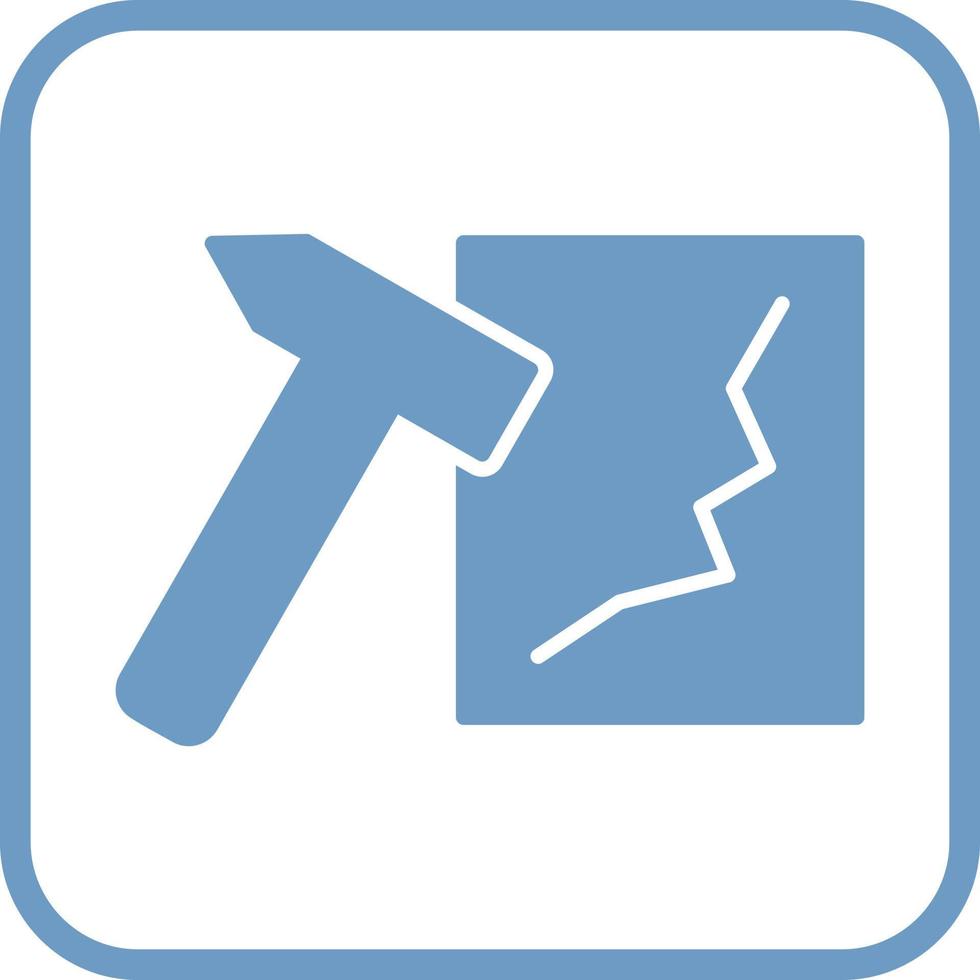 Unique Break Glass Vector Icon