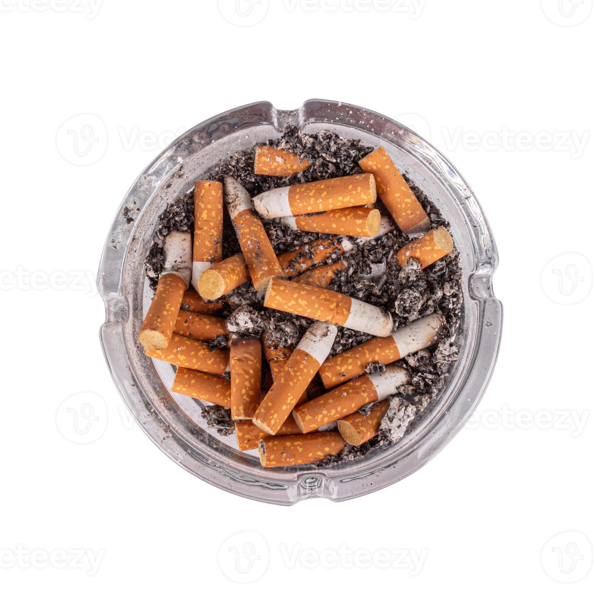 cigarette ashtray white background ash smoke butt 19894764 Stock Photo at  Vecteezy