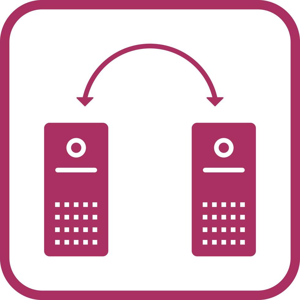Unique Connected Systems Vector Icon