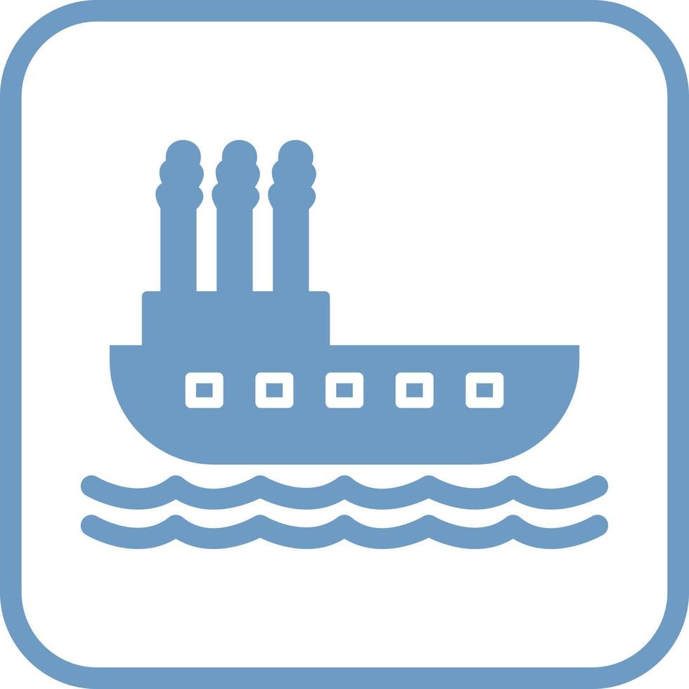Steamboat Vector Icon