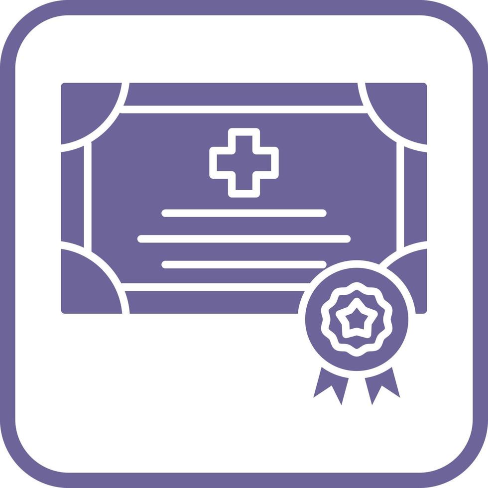 icono de vector de certificado