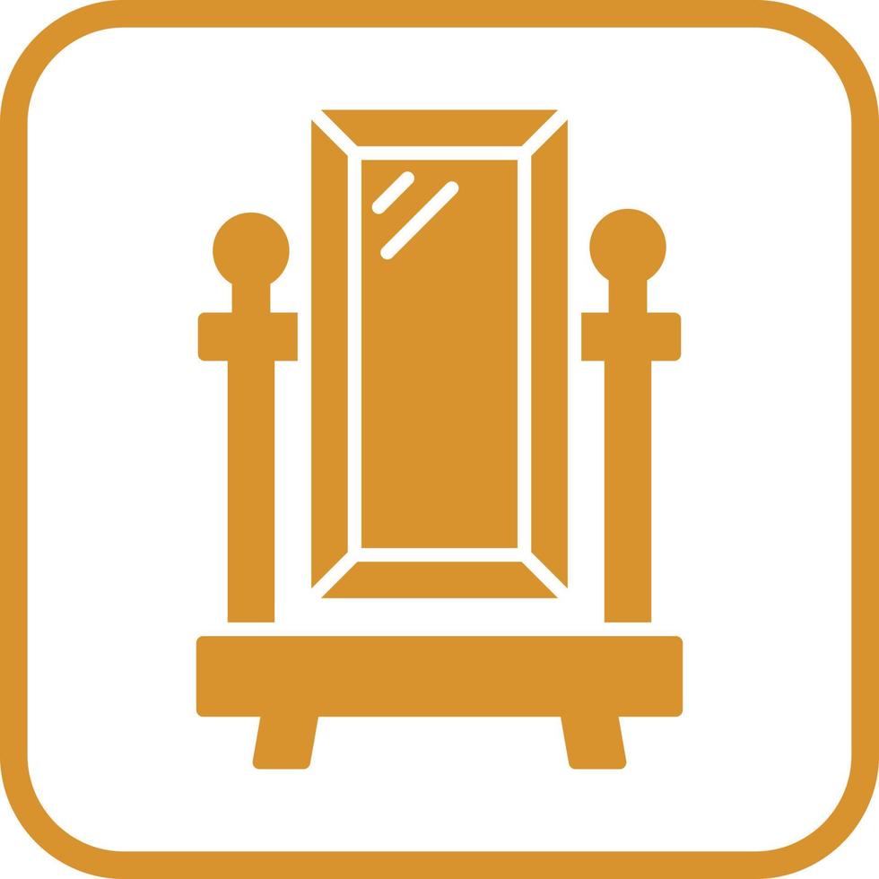 Floor Mirror Vector Icon