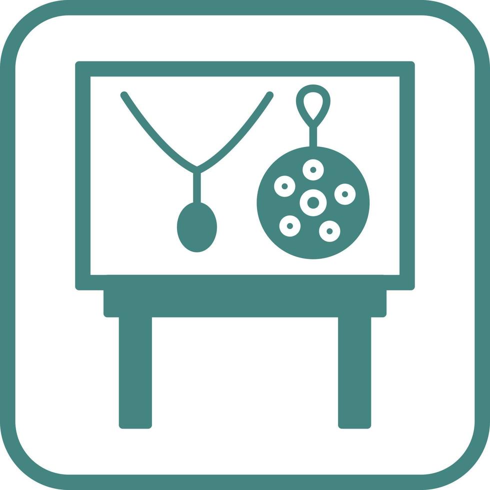Jewel Exhibit Vector Icon