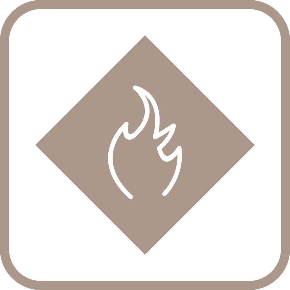 Danger of Flame Vector Icon