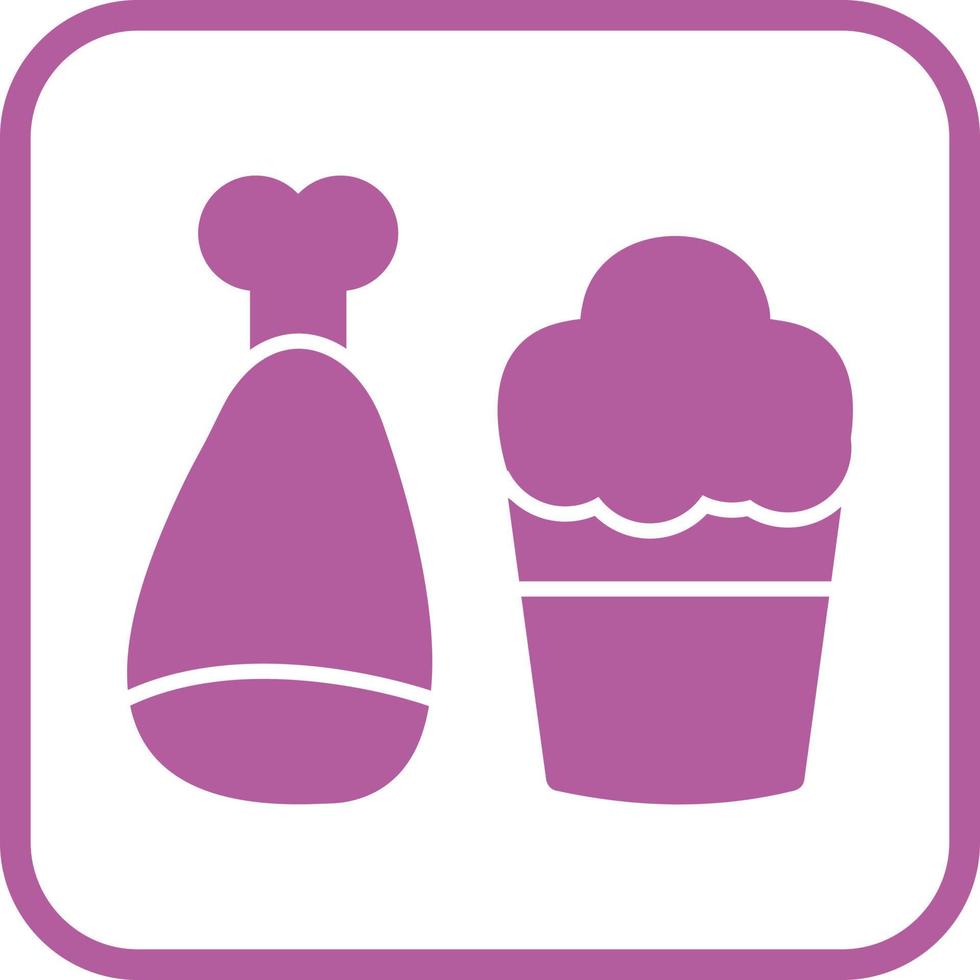 Food and Beer Vector Icon