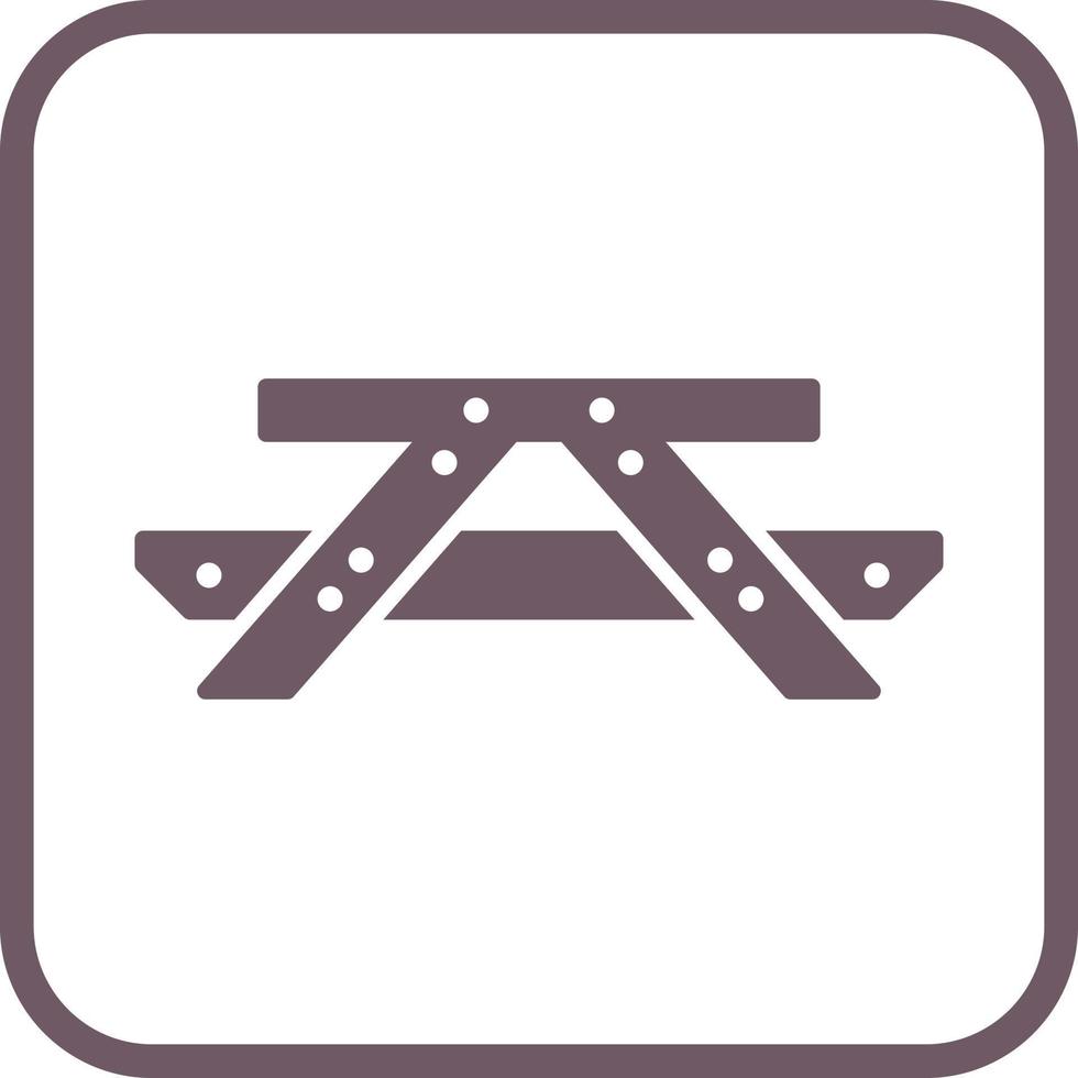 Picnic of Table Vector Icon