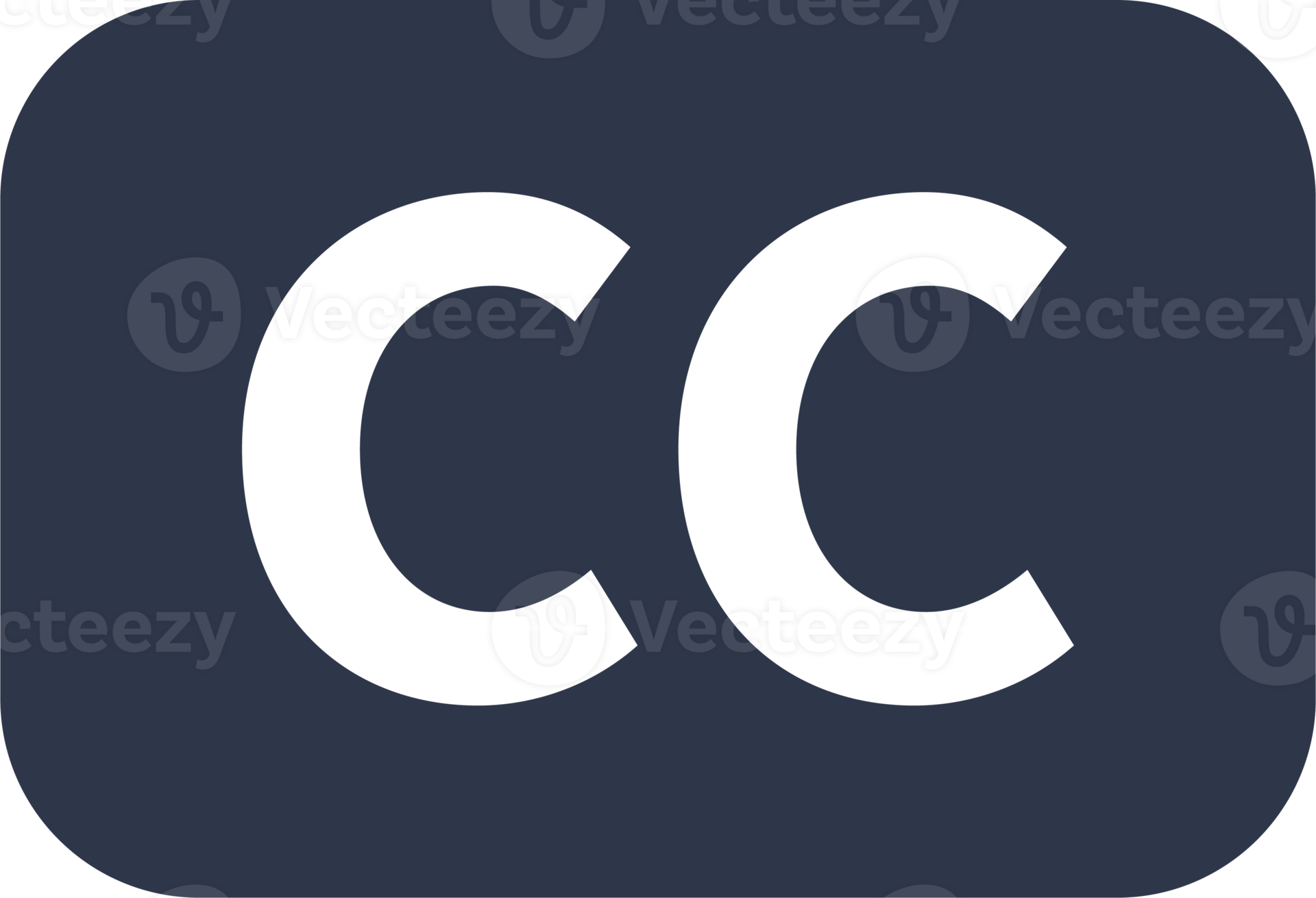 Closed captioning icon in black colors. CC signs illustration. 19896015 PNG