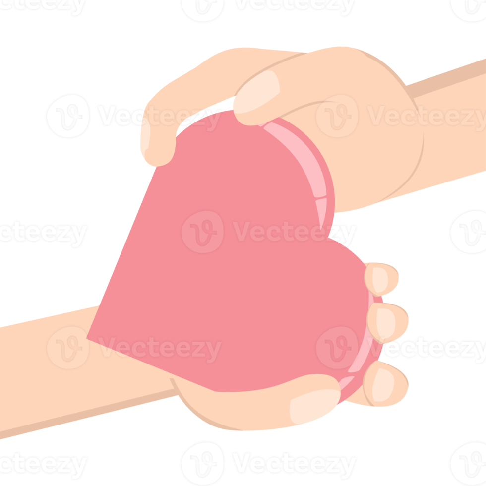 mano dando corazón logo símbolo png