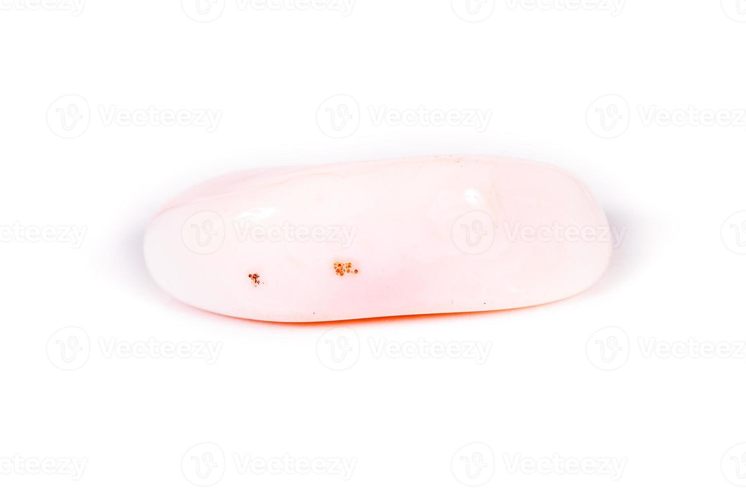 Macro mineral agate of Madagascar against white background photo