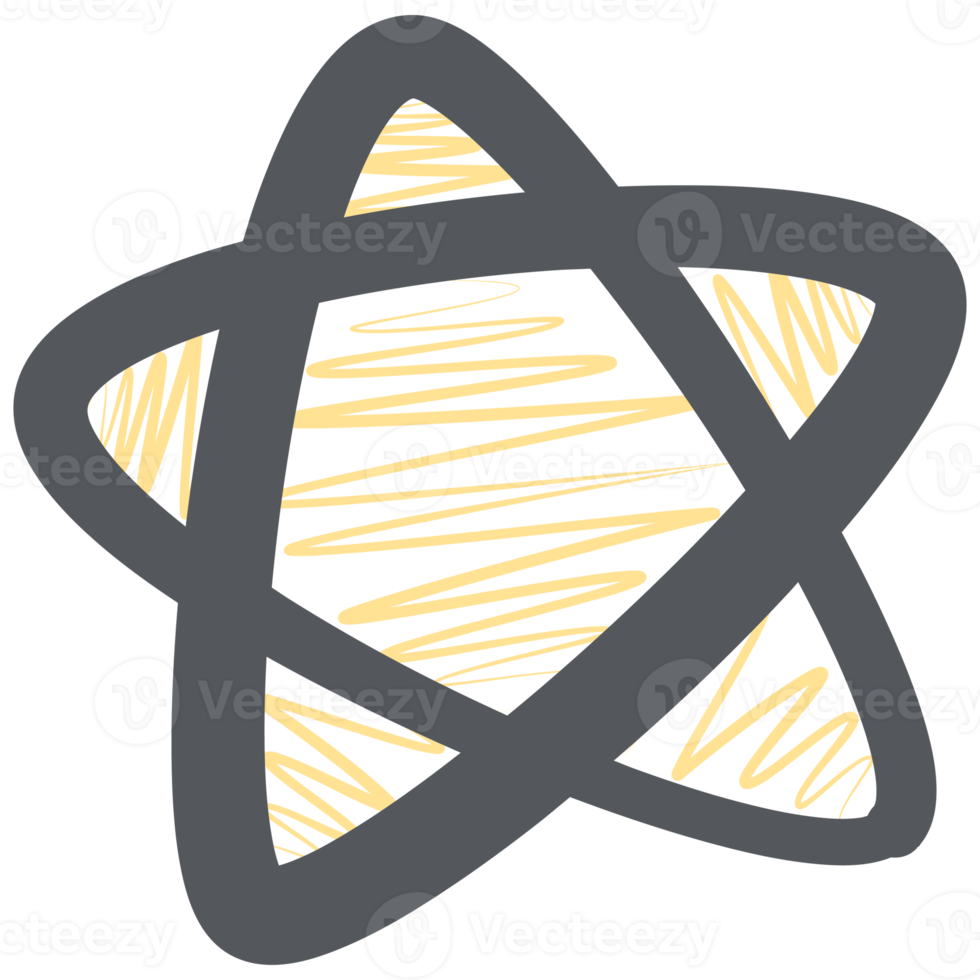 Hand Drawing Doodle Sketch Star Marks Line png