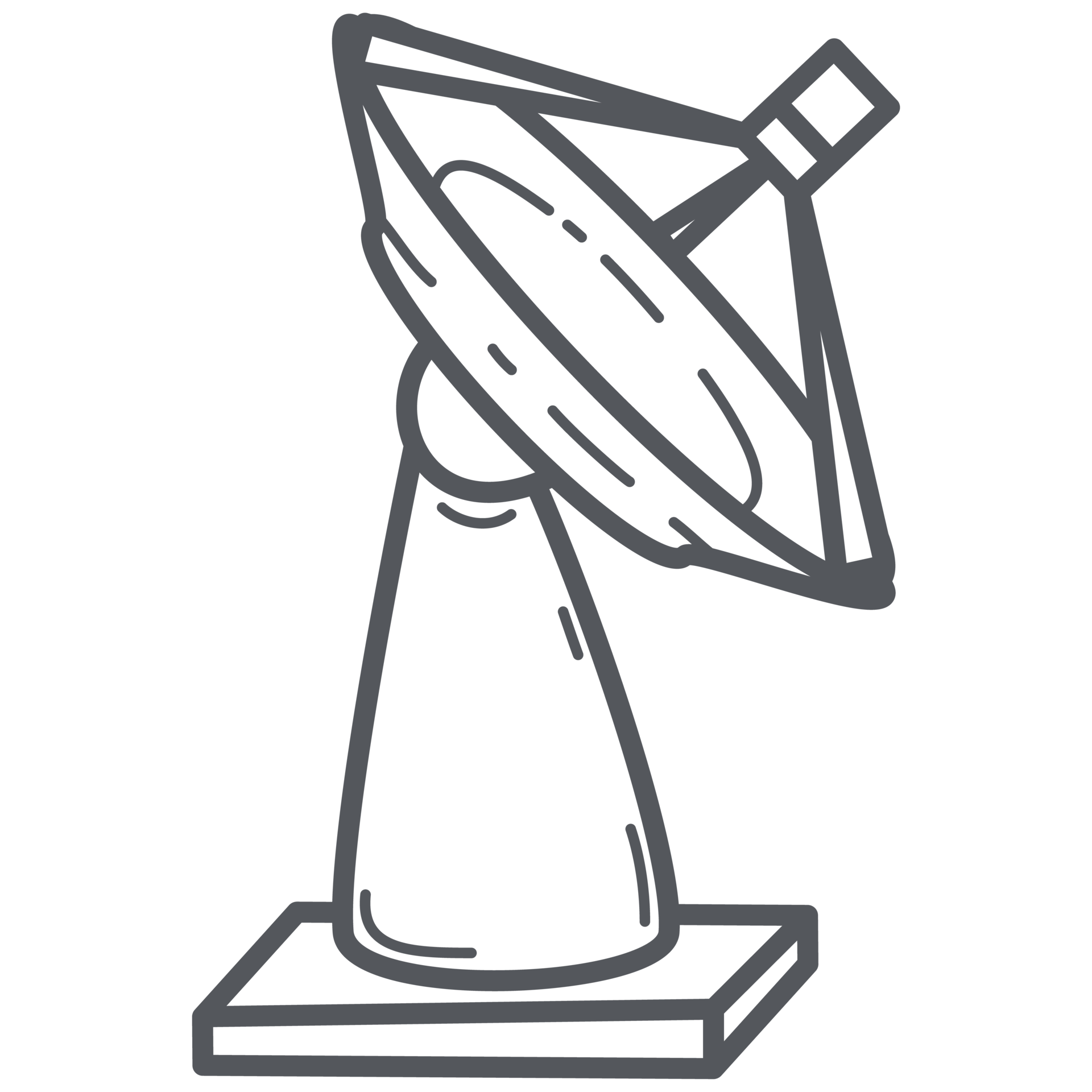 Ground Satellite Doodle Space Wars Line Art 19896903 PNG