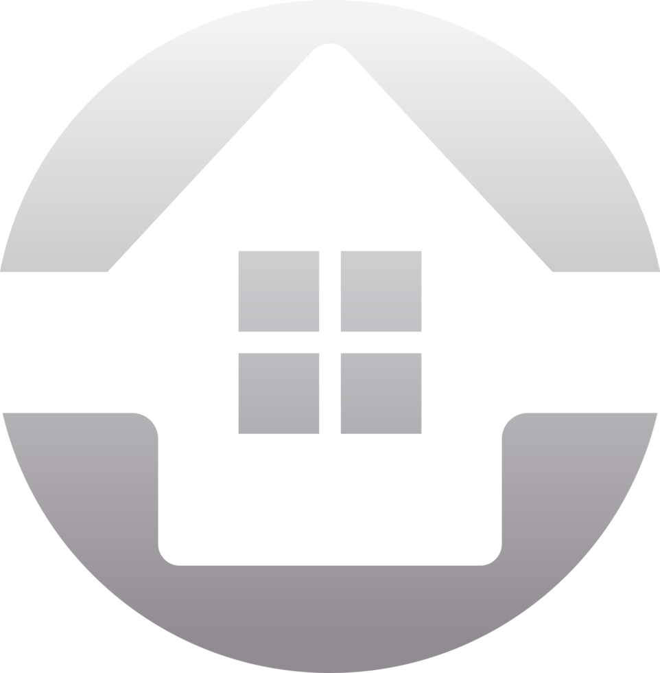 Modern real estate and construction logo png
