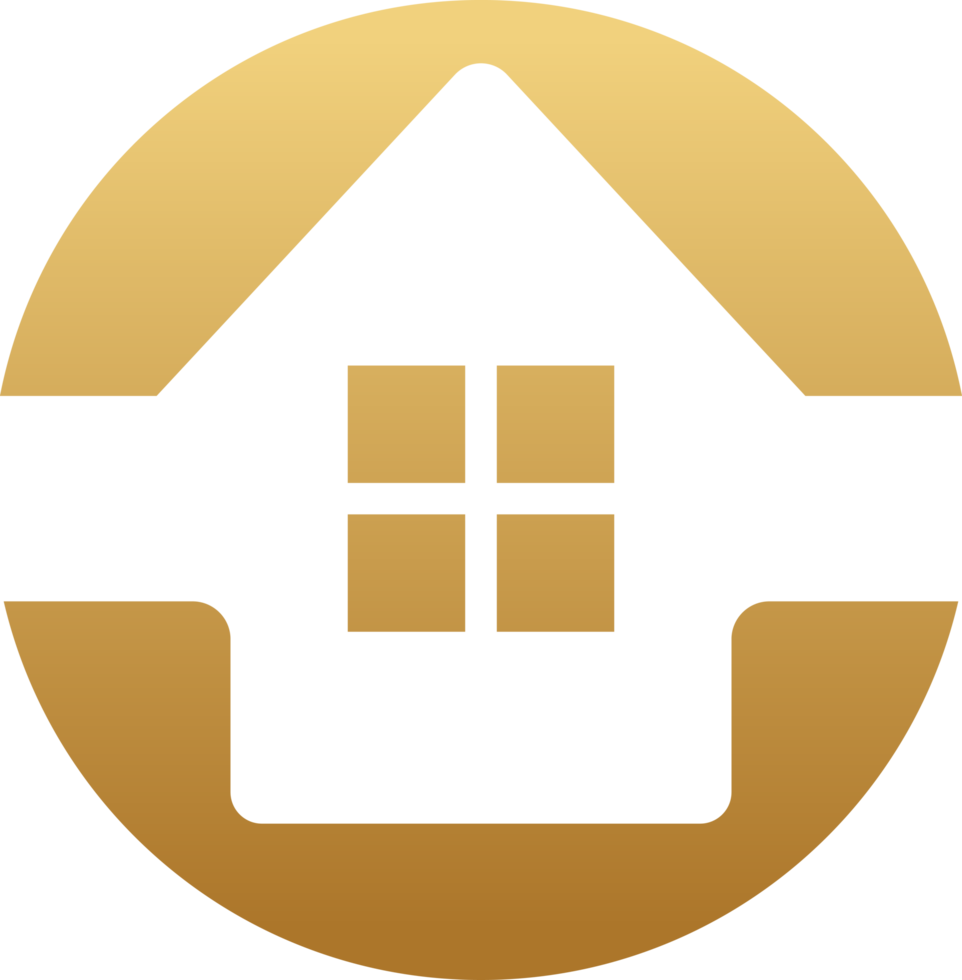 Modern real estate and construction logo png