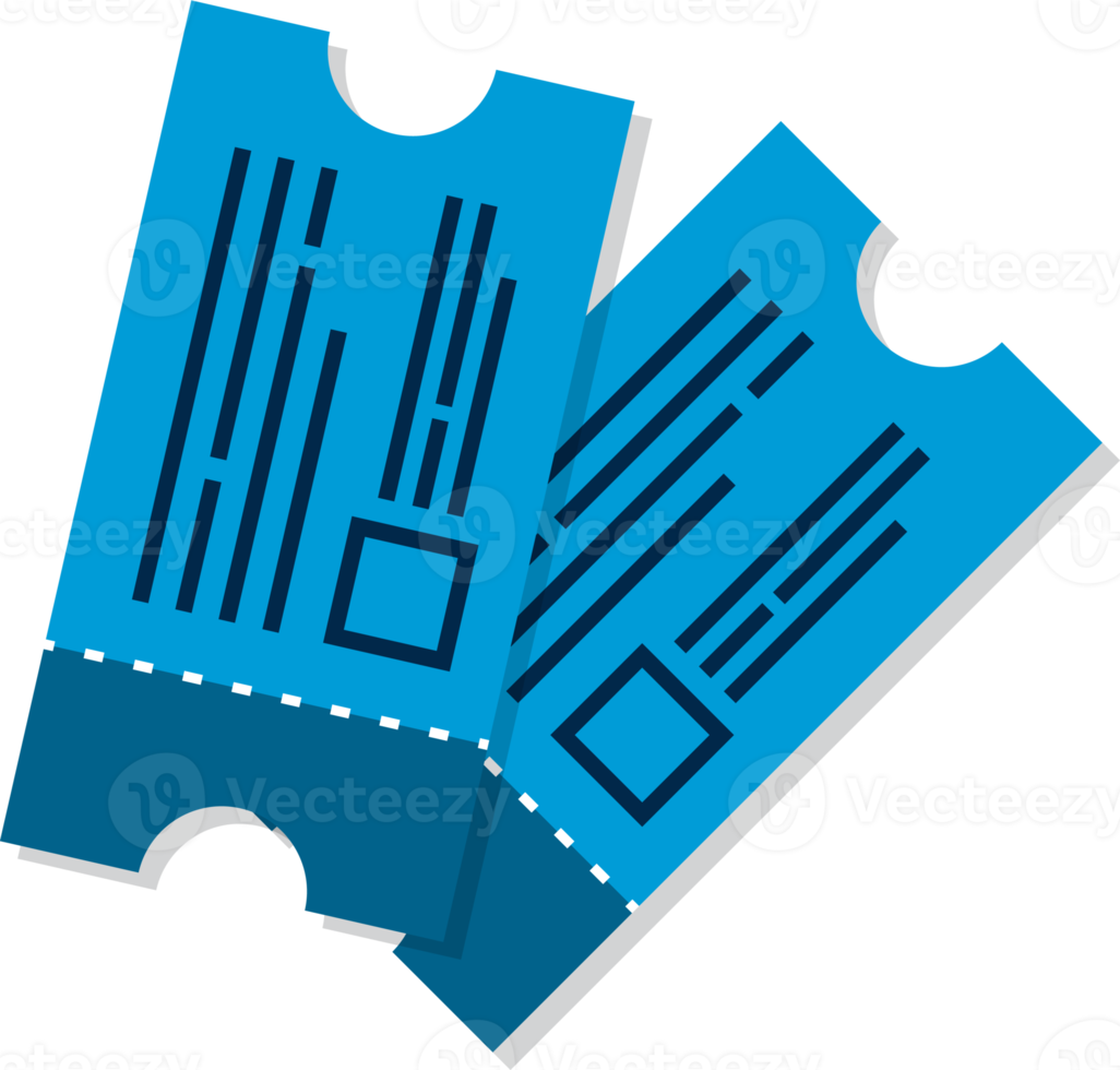 blauw ticket icoon. png