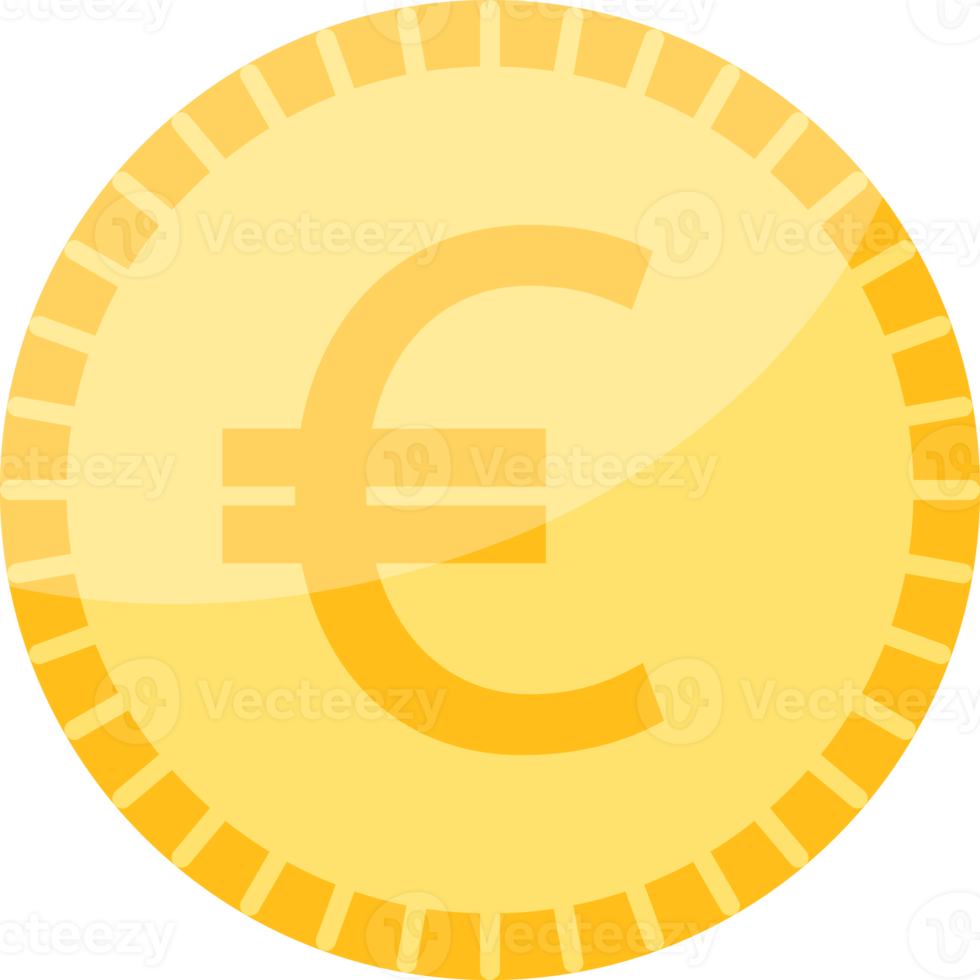 moneda de símbolo de moneda euro. png