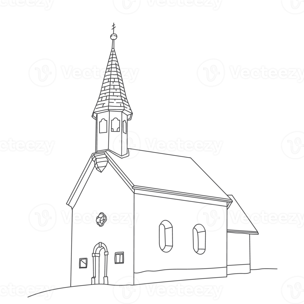 schön Kirche Zeichnung Element png